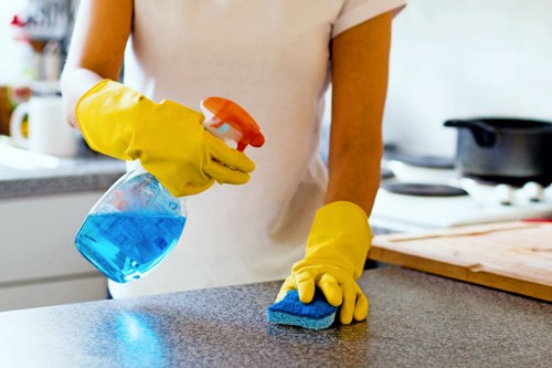 Carpet cleaning equipment ready for a professional service